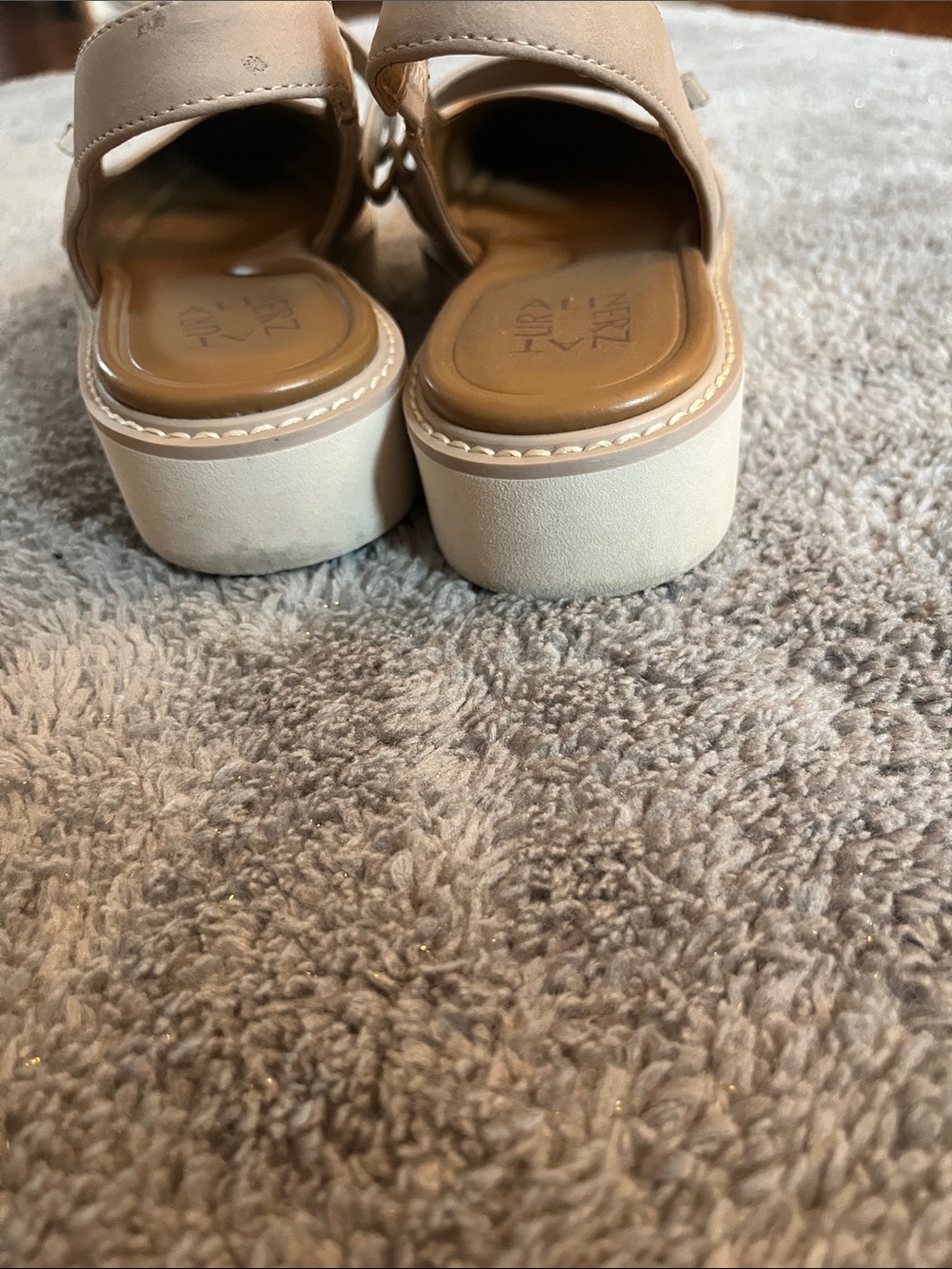 Naturalizer Women's Beige Mary Jane Slingback Flats - Picture 11 of 12